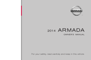 2014 Nissan Armada Owner Manual